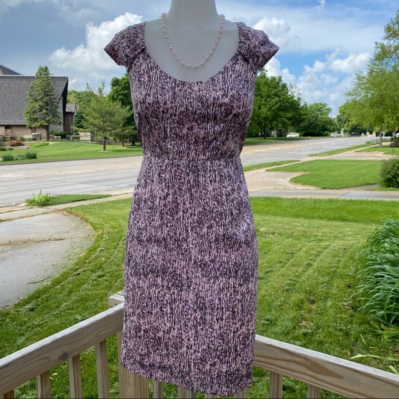 Banana Republic Silk Dress Pastels Size 0 - Picture 4 of 14